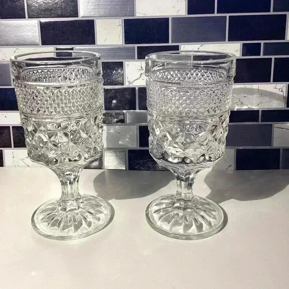 Wexford Anchor Hocking Wine Claret Goblet Style Set of 2 - Picture 4 of 7